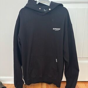 Represent Heavyweight Black Hoodie for Men